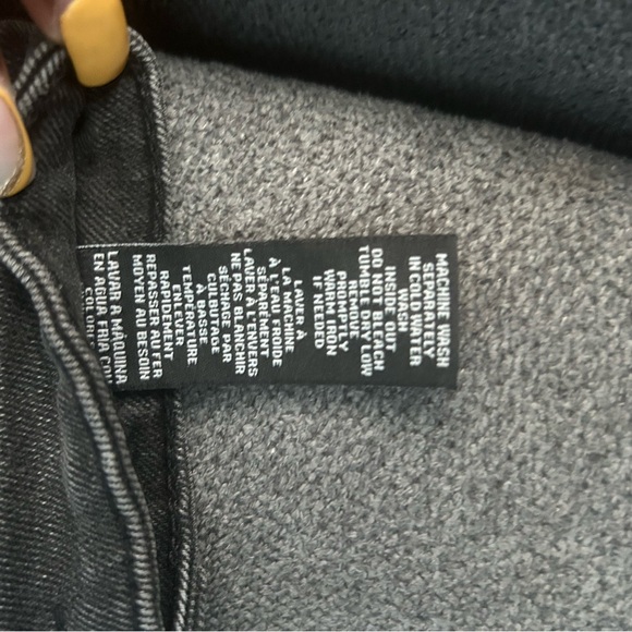 Fashion Nova Black Jean Shorts Distressed Frayed Hem - Picture 6 of 7